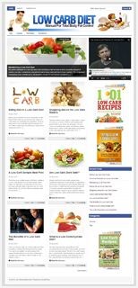 Low Carb Niche Blog PLR Template