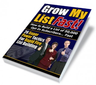 Grow My List Fast Mrr Ebook