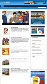 Learn Hindi Niche Blog Personal Use Template With Video