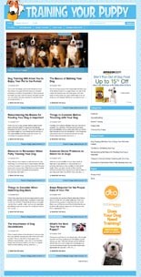 Training Your Puppy Blog PLR Template