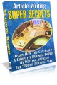 Article Writing Super Secrets Resale Rights Ebook