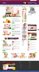 Acne Cure Blog Personal Use Template